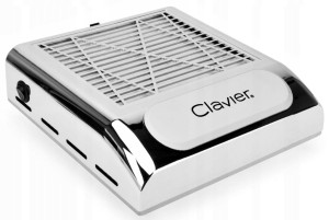 Pochłaniacz pyłu do paznokci 80W kasetowy CLAVIER srebrny