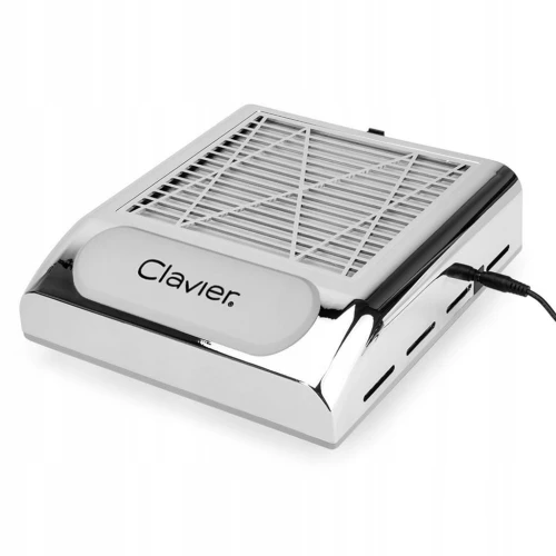 Pochłaniacz pyłu do paznokci 80W kasetowy CLAVIER srebrny