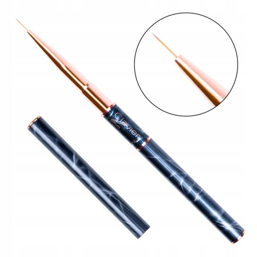 PĘDZEL DWUSTRONNY DO ZDOBIEŃ ŻELU CLAVIER 1szt marble