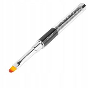 Pędzelek do żelu z cyrkoniami Clavier 6 czarny