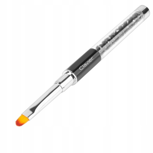 Pędzelek do żelu z cyrkoniami Clavier 6 czarny