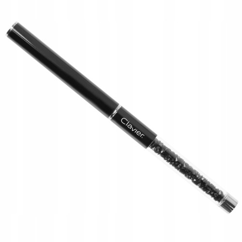 Pędzelek do żelu z cyrkoniami Clavier 6 czarny