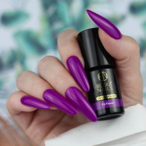 Boska Nails Lakier Hybrydowy do paznokci fioletowy No 424 Fiji Flower