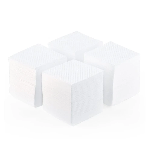 Perforowane waciki bezpyłowe do paznokci 5x5 cm 500 szt