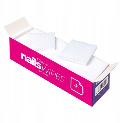 Clavier Waciki bezpyłowe Clavier Nail Wipes 325 szt.