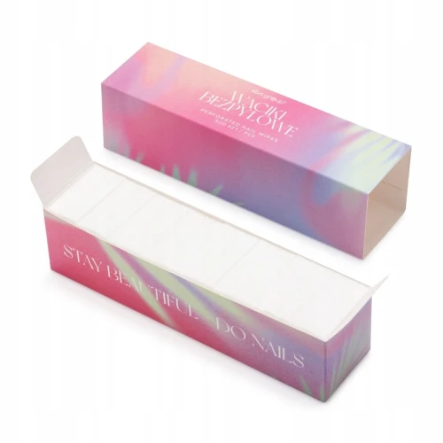 Aba Group Waciki bezpyłowe perforowane do paznokci białe bawełniane 500 szt