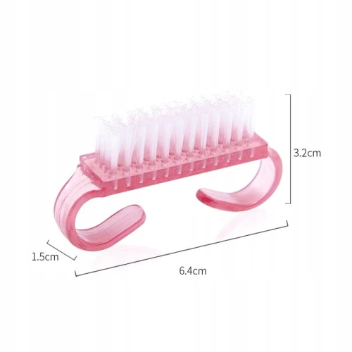 SZCZOTECZKA DO PAZNOKCI, MAŁA - RÓŻOWA zestaw 10szt