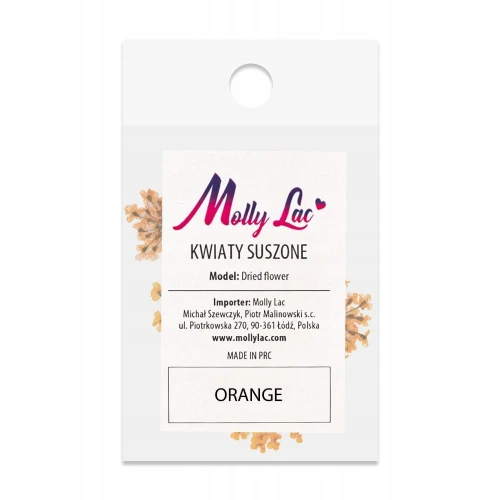 SUSZONE KWIATY DO PAZNOKCI KWIATKI OZDOBA ORANGE