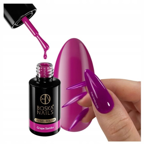 Boska Nails lakier hybrydowy Summer Time Grape Samba nr 472 6 ml