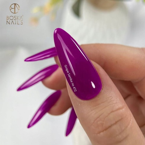 Boska Nails lakier hybrydowy Summer Time Grape Samba nr 472 6 ml