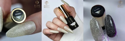 Boska Nails lakier hybrydowy Cosmic Glow Silvero nr 491 6 ml