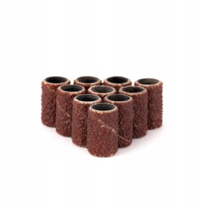 10x Kapturek 6mm Ścierny Nakładka Podo Brązowe Gradacja 100 mandrel