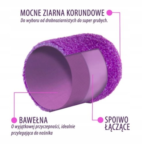 KAPTURKI PEDICURE 13MM 240 10 SZT FABRIC PODO