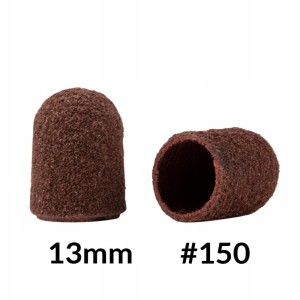 10x Kapturek 13mm Ścierny Nakładka Podo Brązowy Gradacja 150