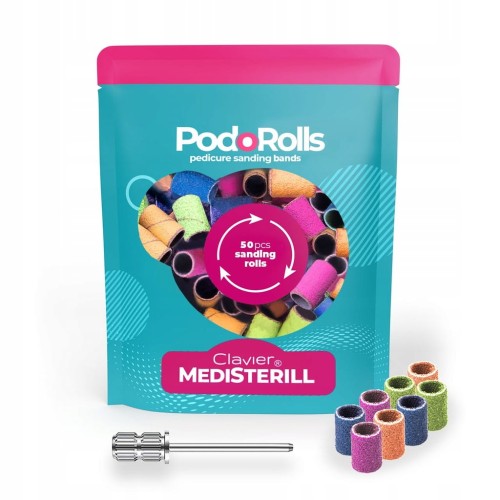 50x Kapturki Nakładki Ścierne Mini Cylinder Mandrel Mix gradacji 3 mm