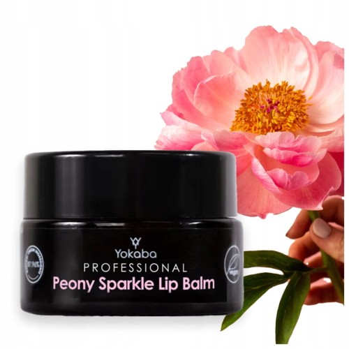 Yokaba Wegański Balsam Do Ust Peony Sparkle 15ml