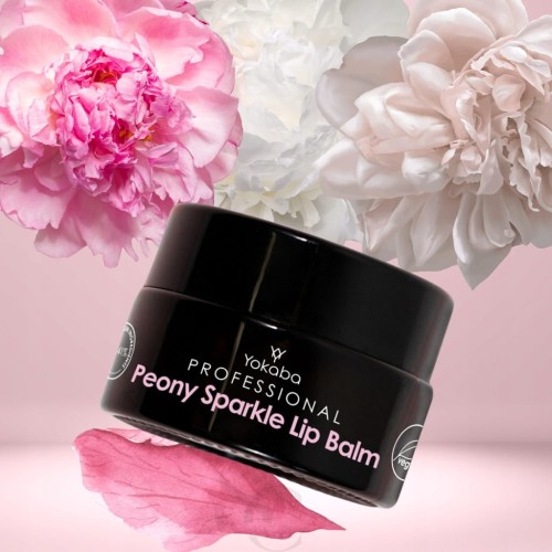 Yokaba Wegański Balsam Do Ust Peony Sparkle 15ml