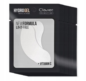 Płatki żelowe do przedłużania rzęs Clavier 100 szt. białe / 50 par