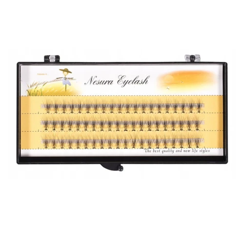 Rzęsy w kępkach Nesura 10 mm czarne