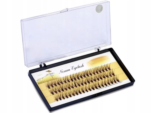 Rzęsy w kępkach Nesura 10 mm czarne