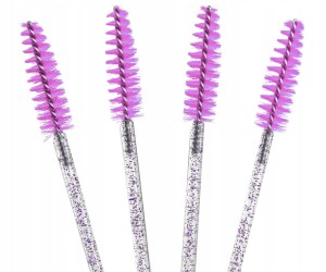 Szczoteczka Spiralka – do Rzęs, 50 szt. – różowy CLAVIER