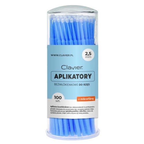 Aplikatory Bezwłókienkowe do rzęs 100 Szt. - 2,5mm