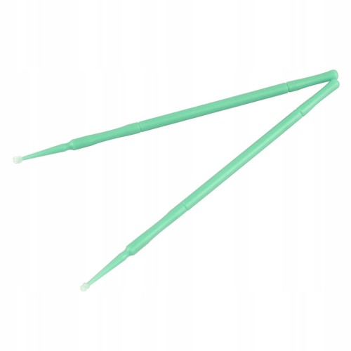 Aplikatory do rzęs Clavier 2 mm bezwłókienkowe zielone 100 szt.