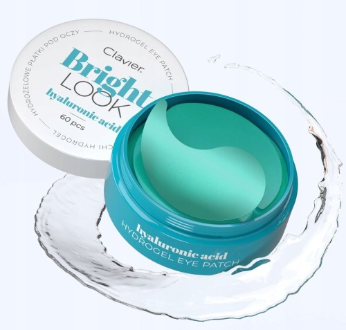 Clavier Bright Look Płatki pod Oczy Hyaluronic Acid 60 sztuk