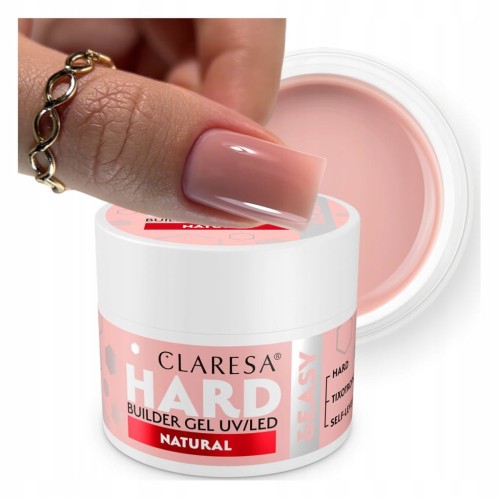 Żel budujący do paznokci Claresa Hard&Easy Builder Natural 45g