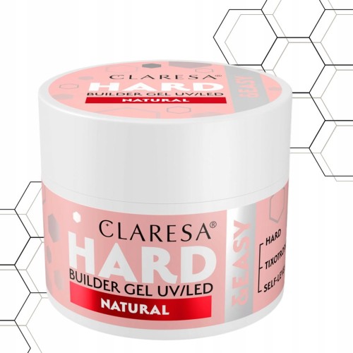 Żel budujący do paznokci Claresa Hard&Easy Builder Natural 45g