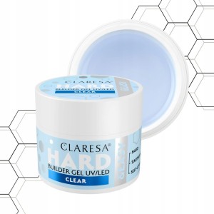Claresa HARD&EASY Żel budujący do paznokci bezbarwny Clear 45g