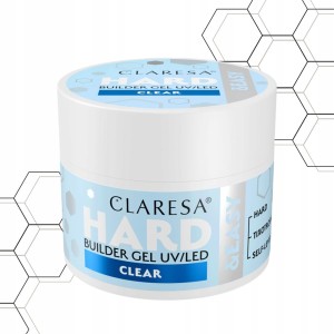 Claresa HARD&EASY Żel budujący do paznokci bezbarwny Clear 45g