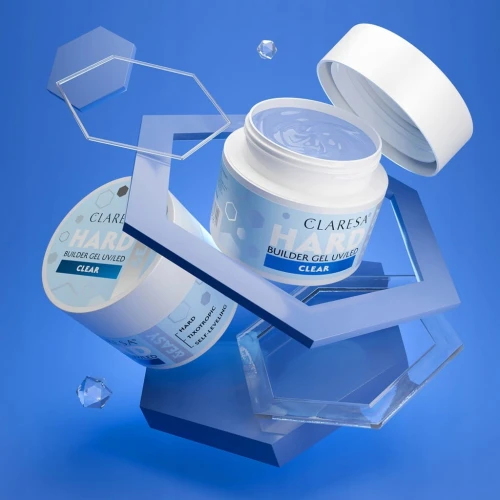 Claresa HARD&EASY Żel budujący do paznokci bezbarwny Clear 45g