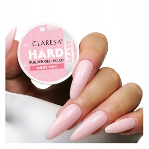 Claresa HARD&EASY Żel budujący do paznokci mleczno-różowy Milky Pink 45g