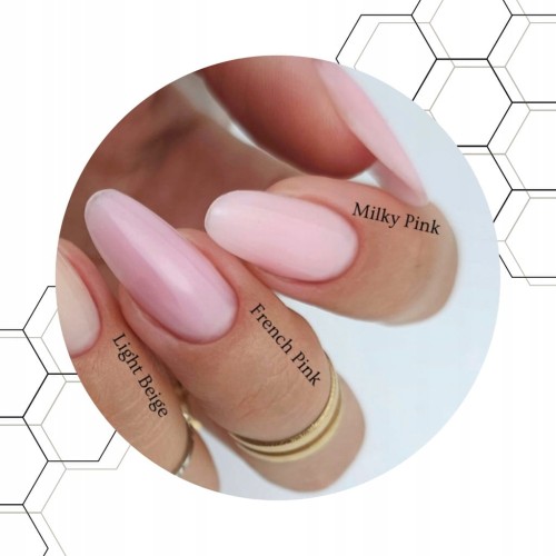 Claresa HARD&EASY Żel budujący do paznokci mleczno-różowy Milky Pink 45g