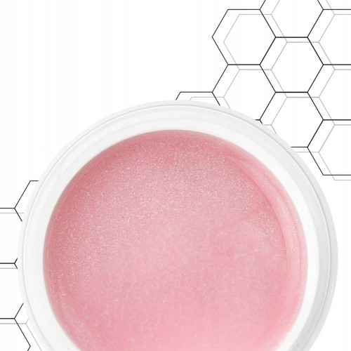 Claresa HARD&EASY Żel budujący różowy z drobinkami Glam Pink 45g