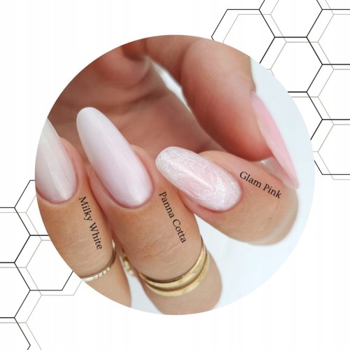 Claresa HARD&EASY Żel budujący różowy z drobinkami Glam Pink 45g