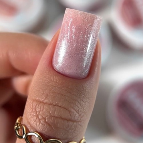 Claresa HARD&EASY Żel budujący różowy z drobinkami Glam Pink 45g