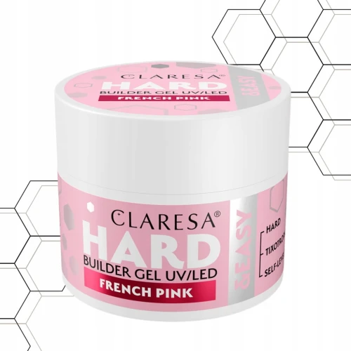 Claresa Żel Budujący Do Paznokci Różowy Hard&Easy French Pink 45g