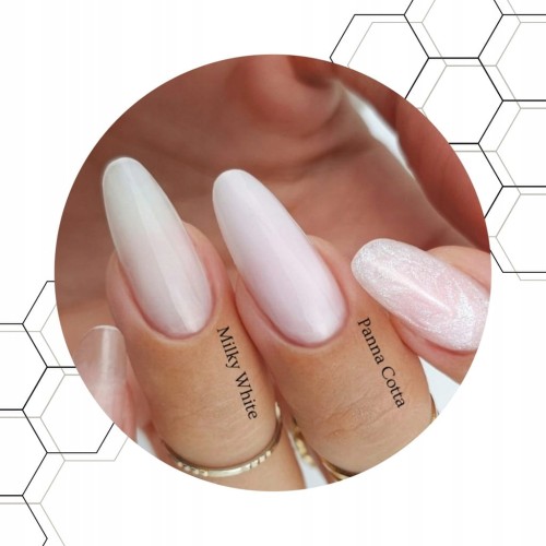 Claresa HARD&EASY Żel budujący mlecznobiały twardy Milky White 45g