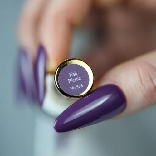 Fioletowy Lakier hybrydowy Autumn Drink Fall Picnic no 578 Boska Nails 6ml