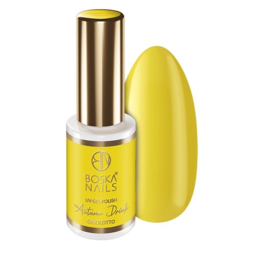 Żółty Lakier hybrydowy Autumn Drink Ginolotto no 575 Boska Nails 6 ml