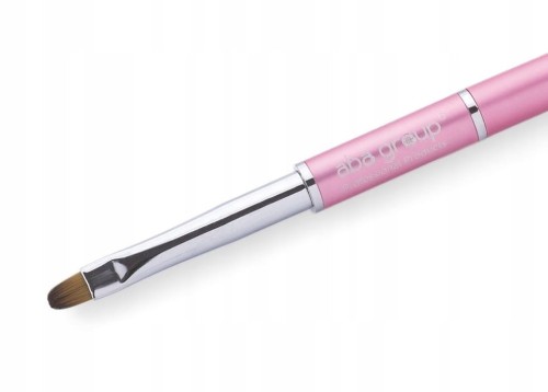 Aba Group Różowy Pędzelek do żelu okrągły nr. 6 - Round Gel Brush #6