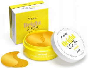 Płatki Żelowe Pod Oczy Retinol 60 Sztuk Bright Look CLAVIER