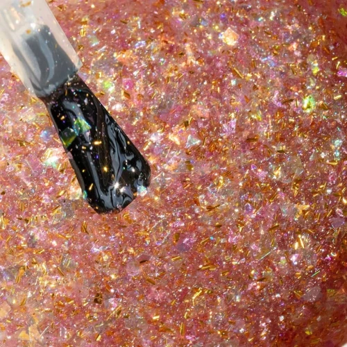 Top No Wipe VuittonLac Holo do zdobień z płatkami 5g