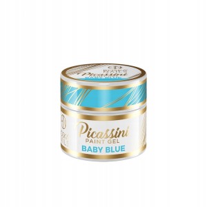 Niebieski Żel do zdobień Picassini Paint Gel BABY BLUE Boska Nails 5 ml