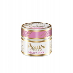 Różowy żel do zdobień Picassini Paint Gel MILKY PINK Boska Nails 5 ml