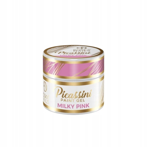Różowy żel do zdobień Picassini Paint Gel MILKY PINK Boska Nails 5 ml