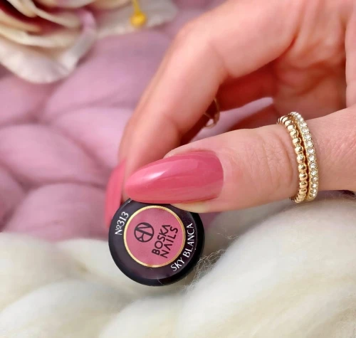 Boska Nails Lakier Hybrydowy do paznokci brudny róż No 313 Sky Blanca