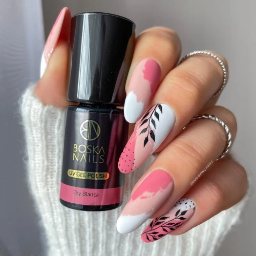 Boska Nails Lakier Hybrydowy do paznokci brudny róż No 313 Sky Blanca